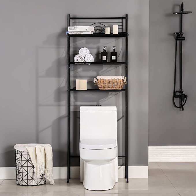 mallboo Solid Wood Freestanding Over-the-Toilet Storage