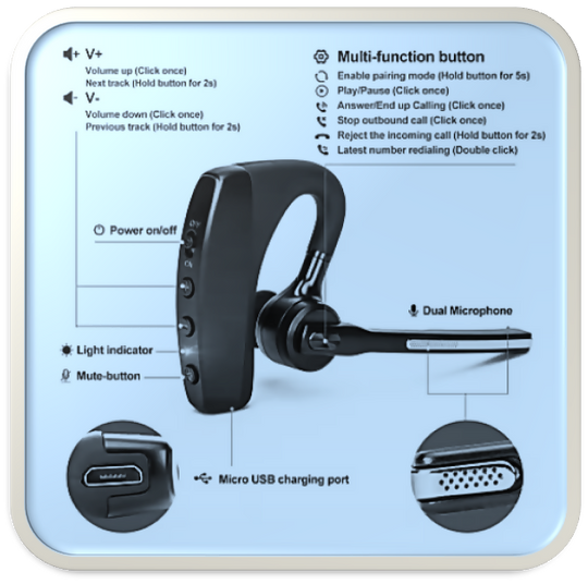 Newest REGAL ANC single earhook bluetooth4